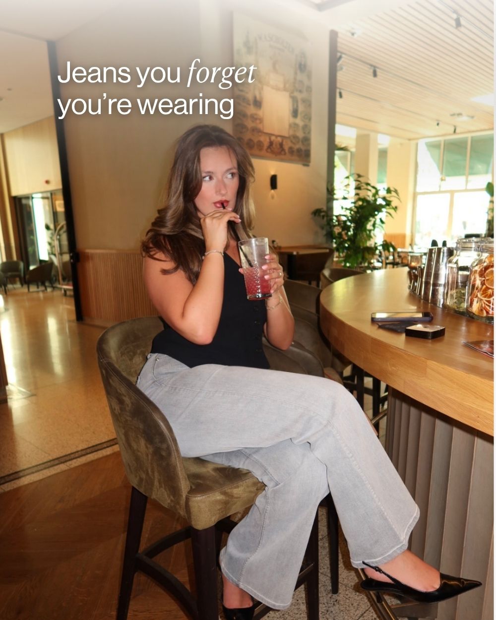 Curve-Hugging Relax – High-Waist – Grey