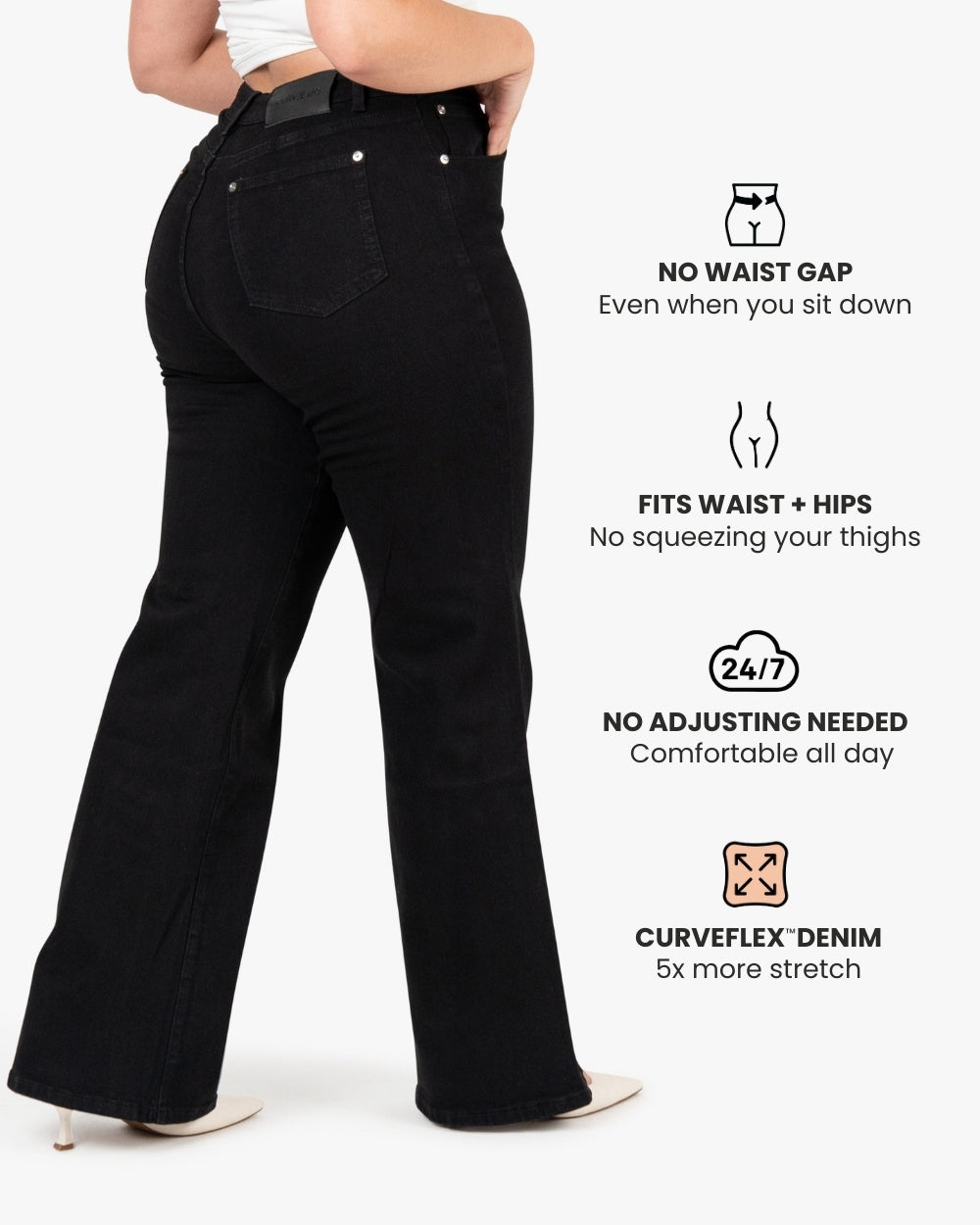 Curve-Hugging Relax – High-Waist – Black