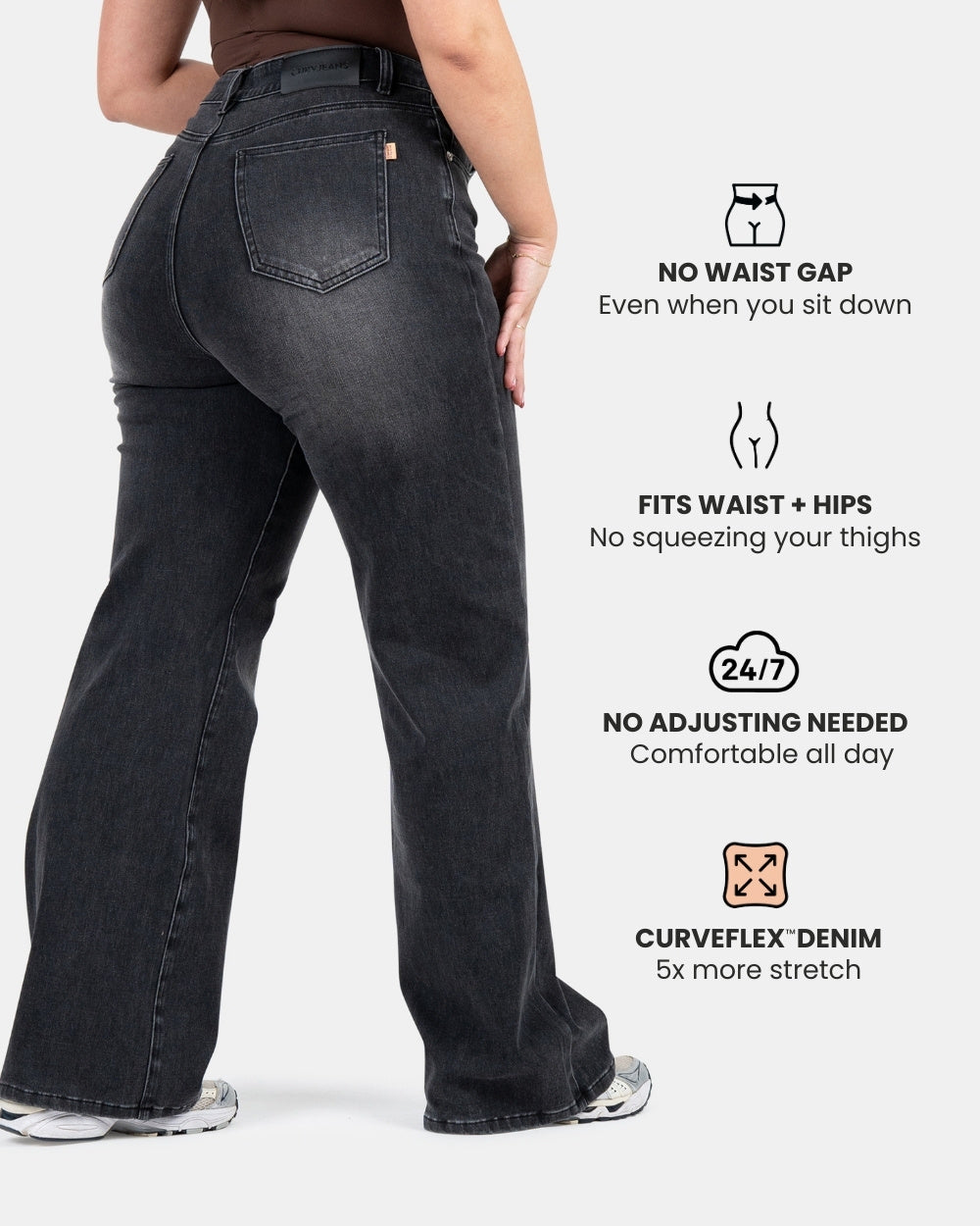 Curve-Hugging Relax – High-Waist – Black