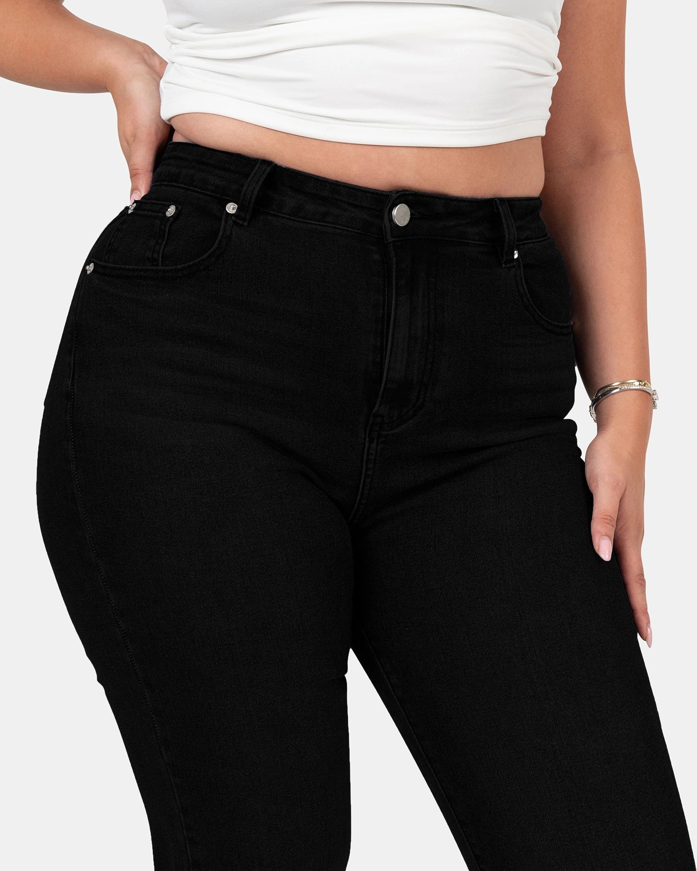 Snatched Straight – High-Waist – Black