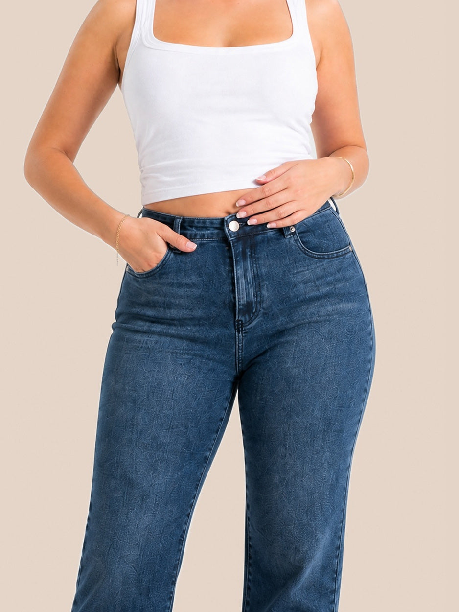 Straight – High-Waist – Midnight Blue