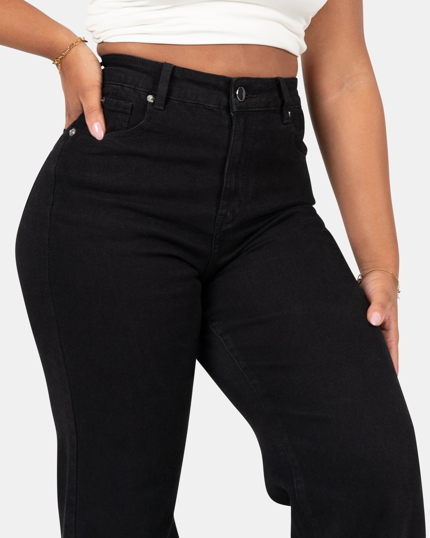 Snatched Straight Fit - Zwart