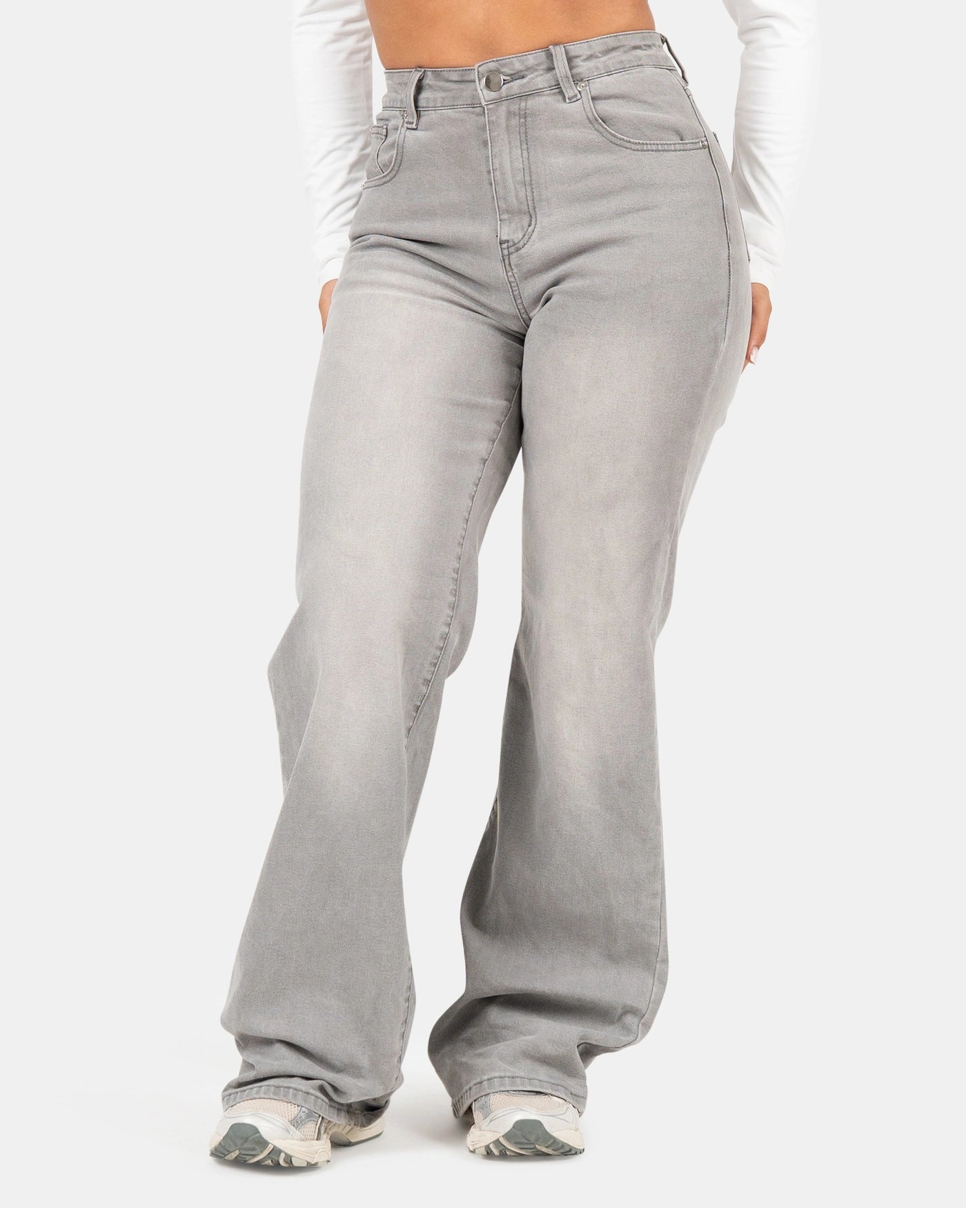 Curve-Hugging Relax – High-Waist – Grey