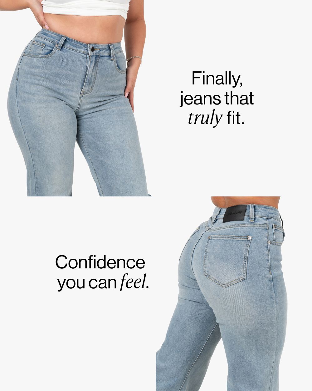 Curve-Hugging Relax – High-Waist – Sky Blue