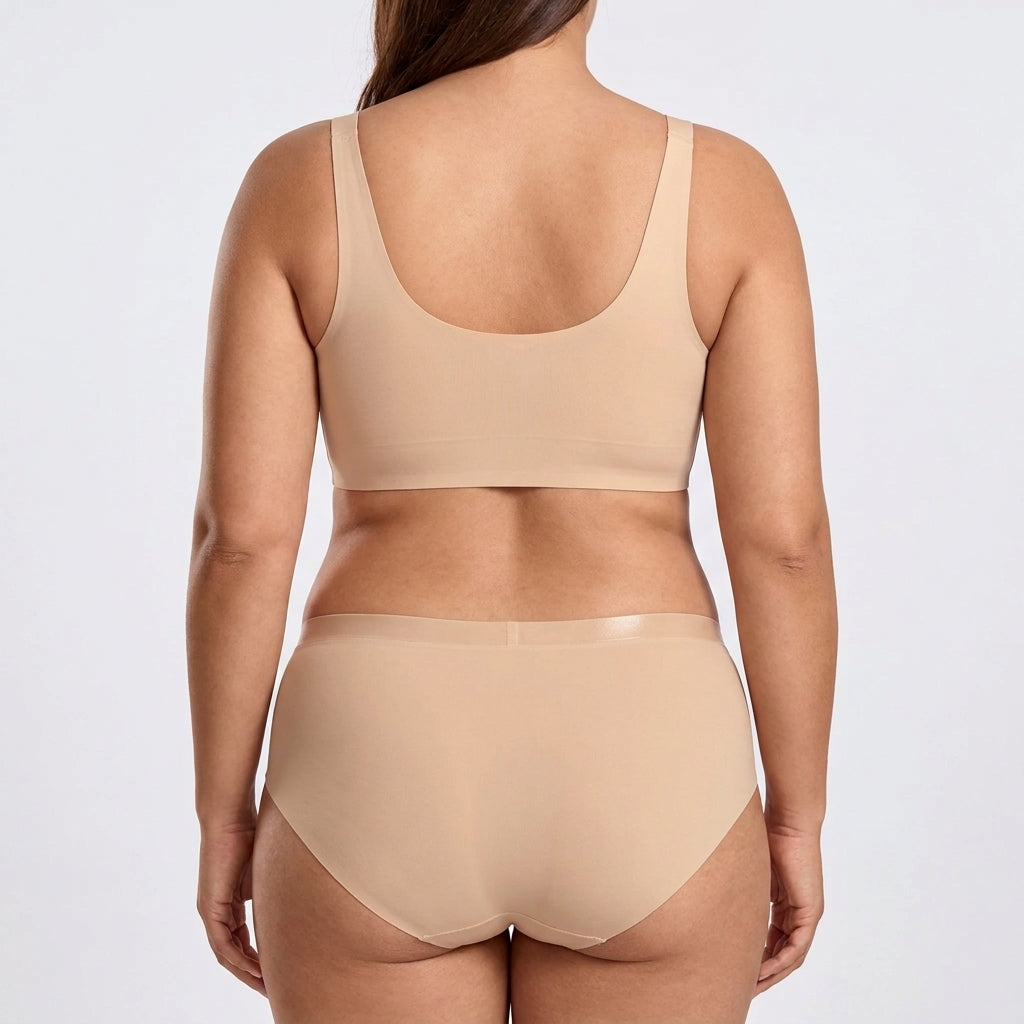Seamless Jelly-Band Brief - Nude on model, back #Color_Nude