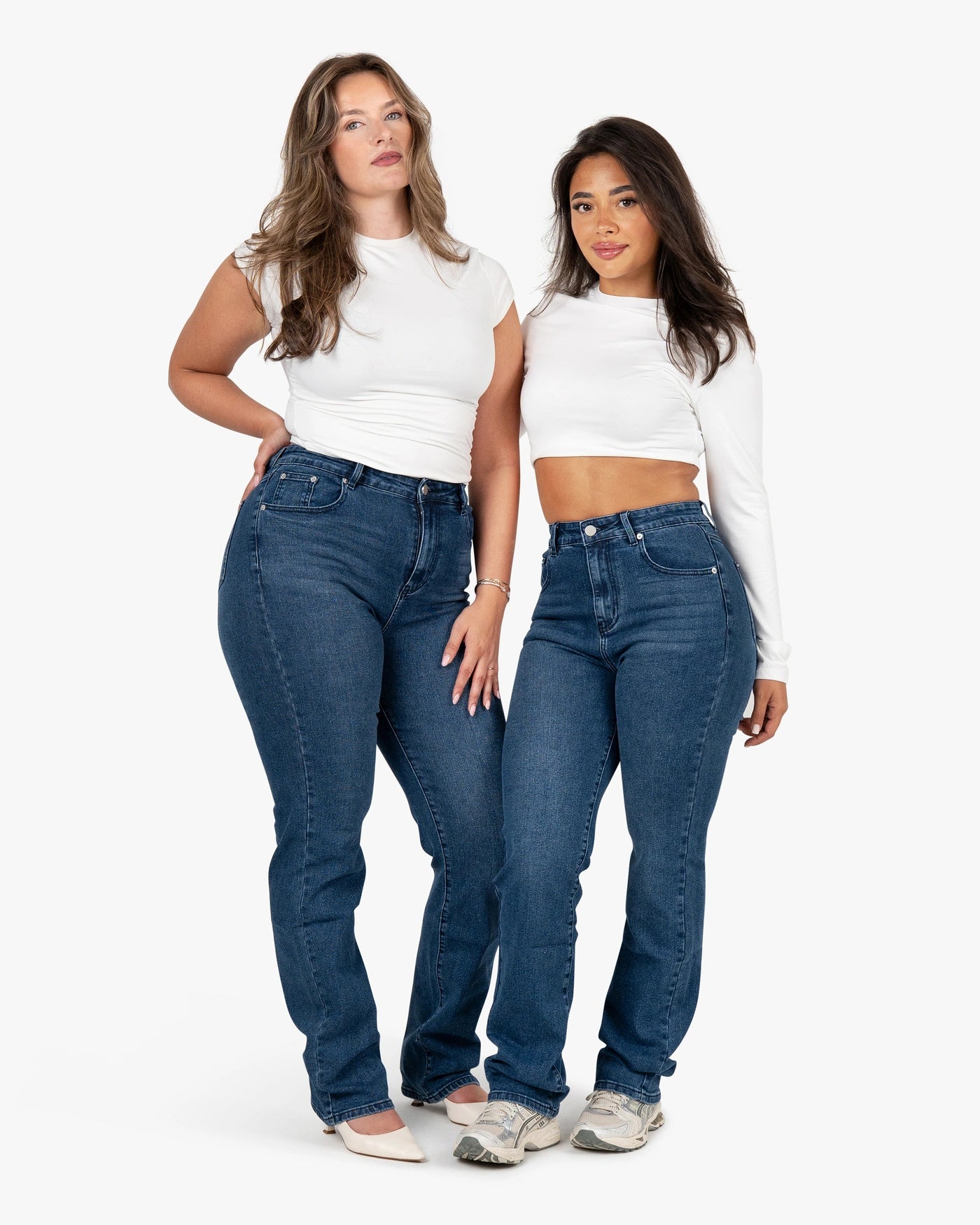 Snatched Straight – High-Waist – Midnight Blue