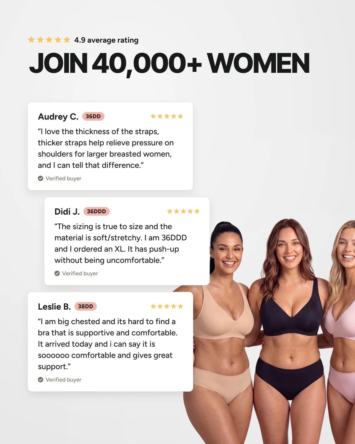 Join 40,000+ women reviews - CURVS Deep V Bra - Brown #Color_Brown