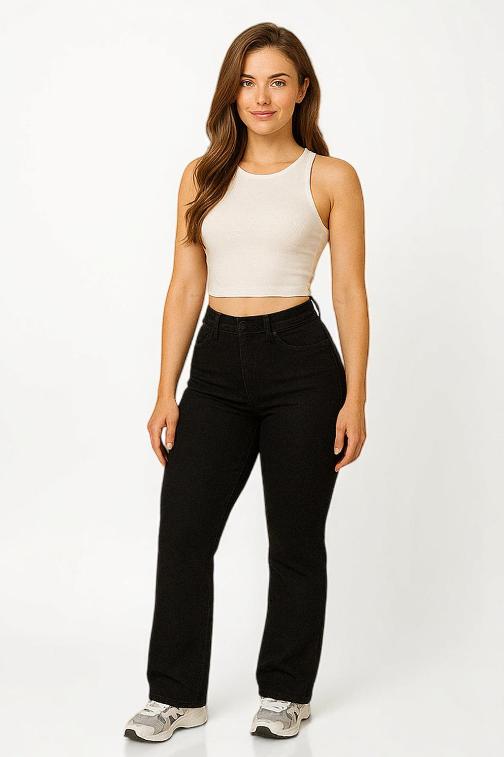 Curve-Hugging Relax Fit - Black