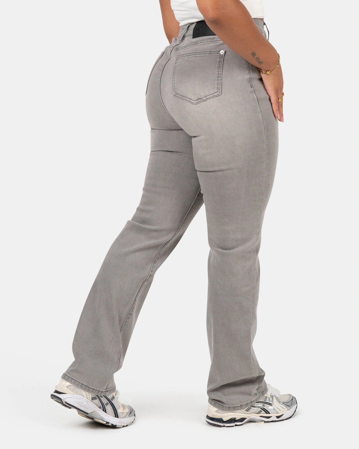 Snatched Straight – High-Waist – Grey