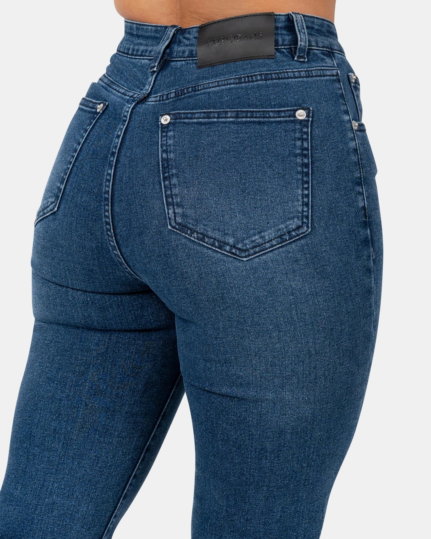 Snatched Straight – High-Waist – Midnight Blue