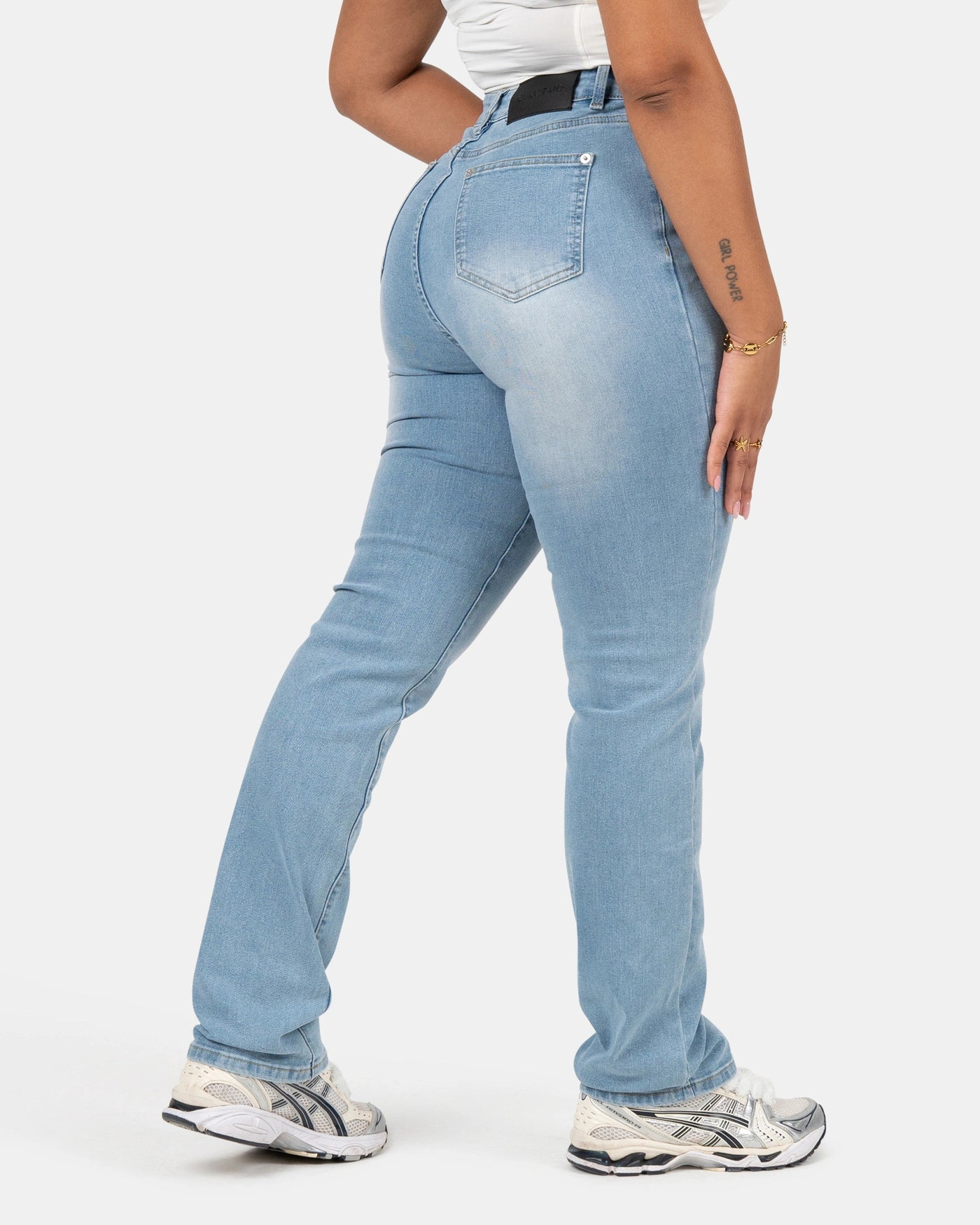Snatched Straight – High-Waist – Sky Blue