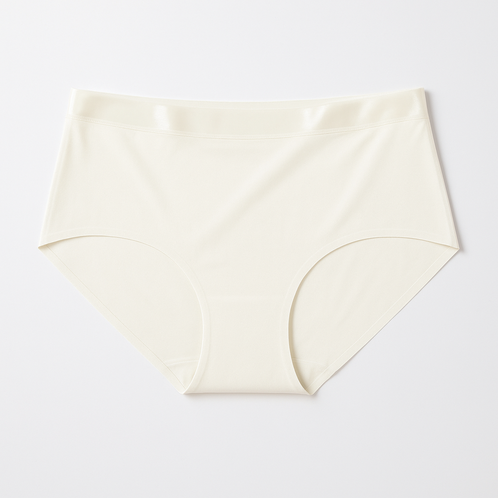 Seamless Jelly-Band Brief - Cream White flat lay #Color_Cream White