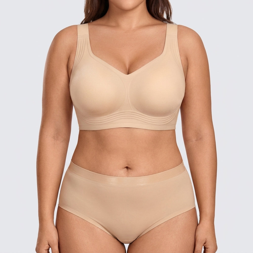 Seamless Jelly-Band Brief - Nude on model, front #Color_Nude