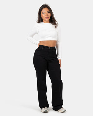 Curve-Hugging Relax – High-Waist – Black