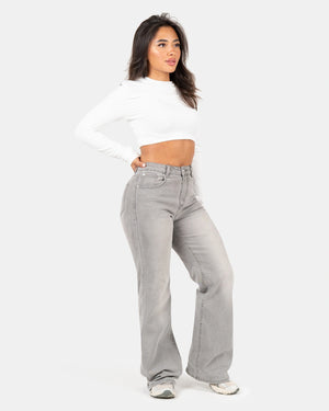 Curve-Hugging Relax – High-Waist – Grey