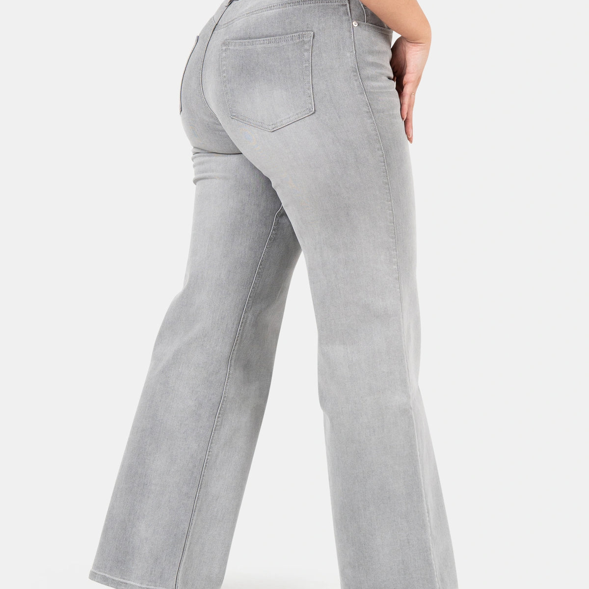 Relax Jeans Grey | Curvy High-Waist | CURVJEANS