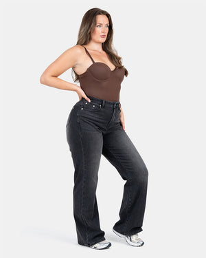 Curve-Hugging Relax – High-Waist – Black
