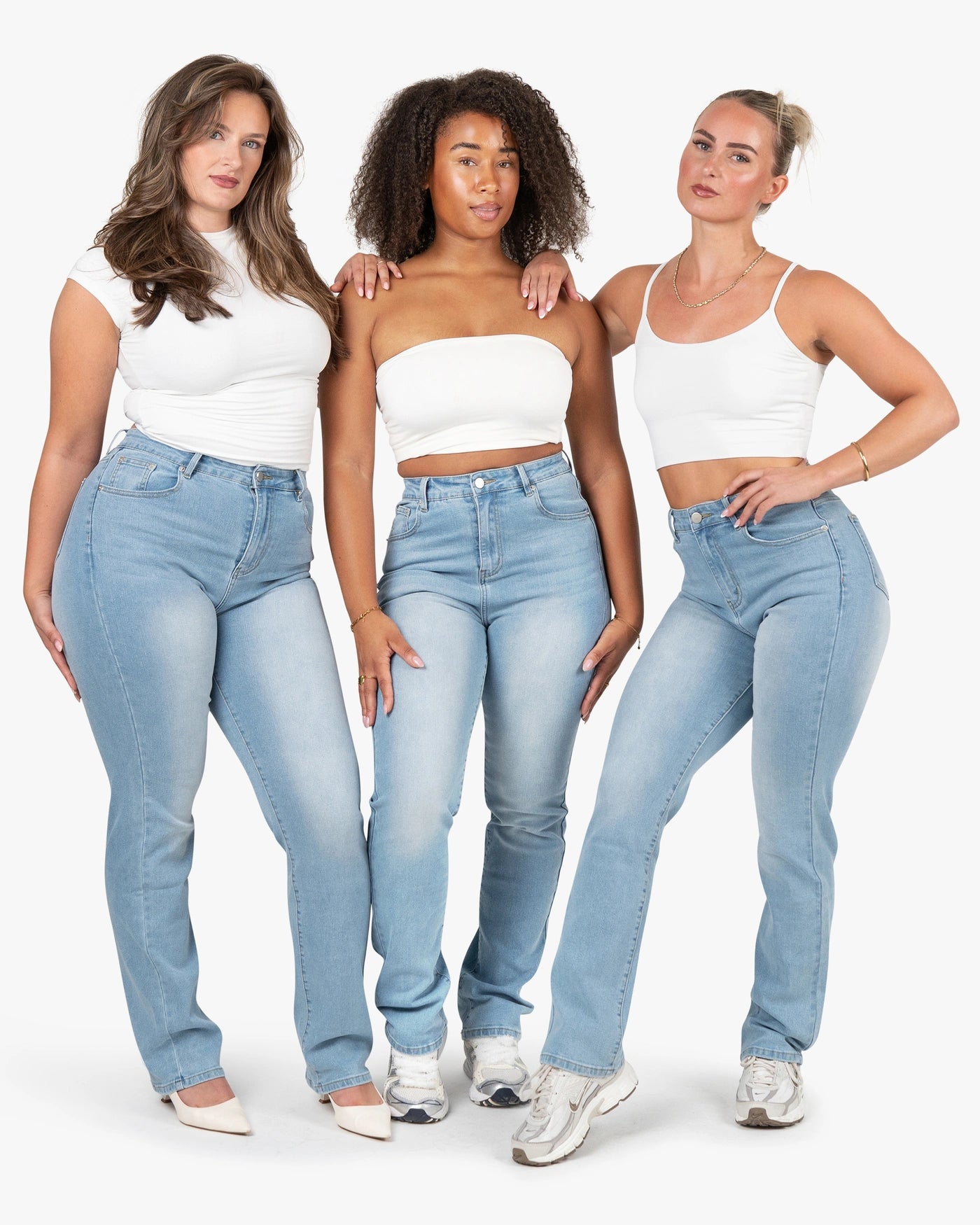 Snatched Straight – High-Waist – Sky Blue