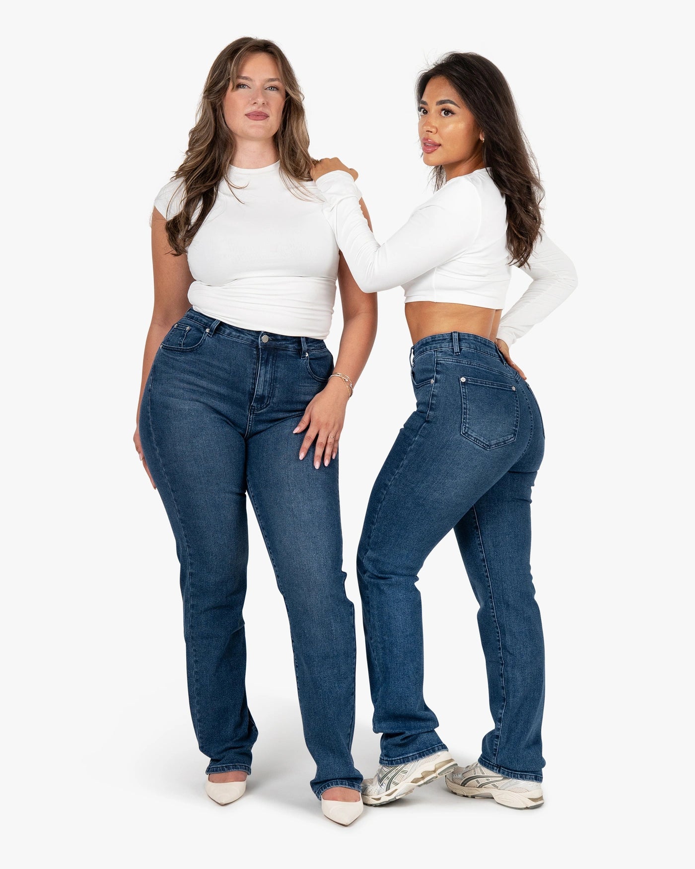 Snatched Straight – High-Waist – Midnight Blue