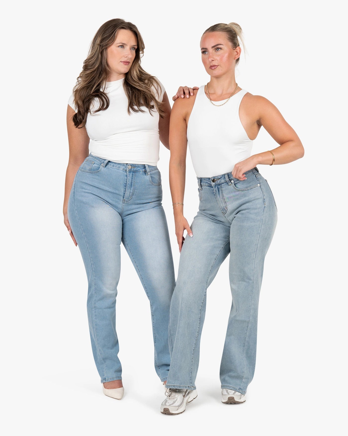 Confidence Bundle: Straight + Relax Jeans - Sky Blue
