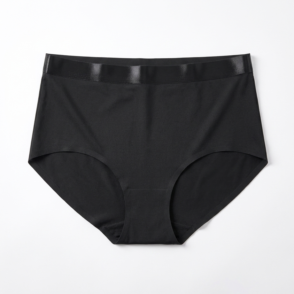 Seamless Jelly-Band Brief - Black flat lay #Color_Black