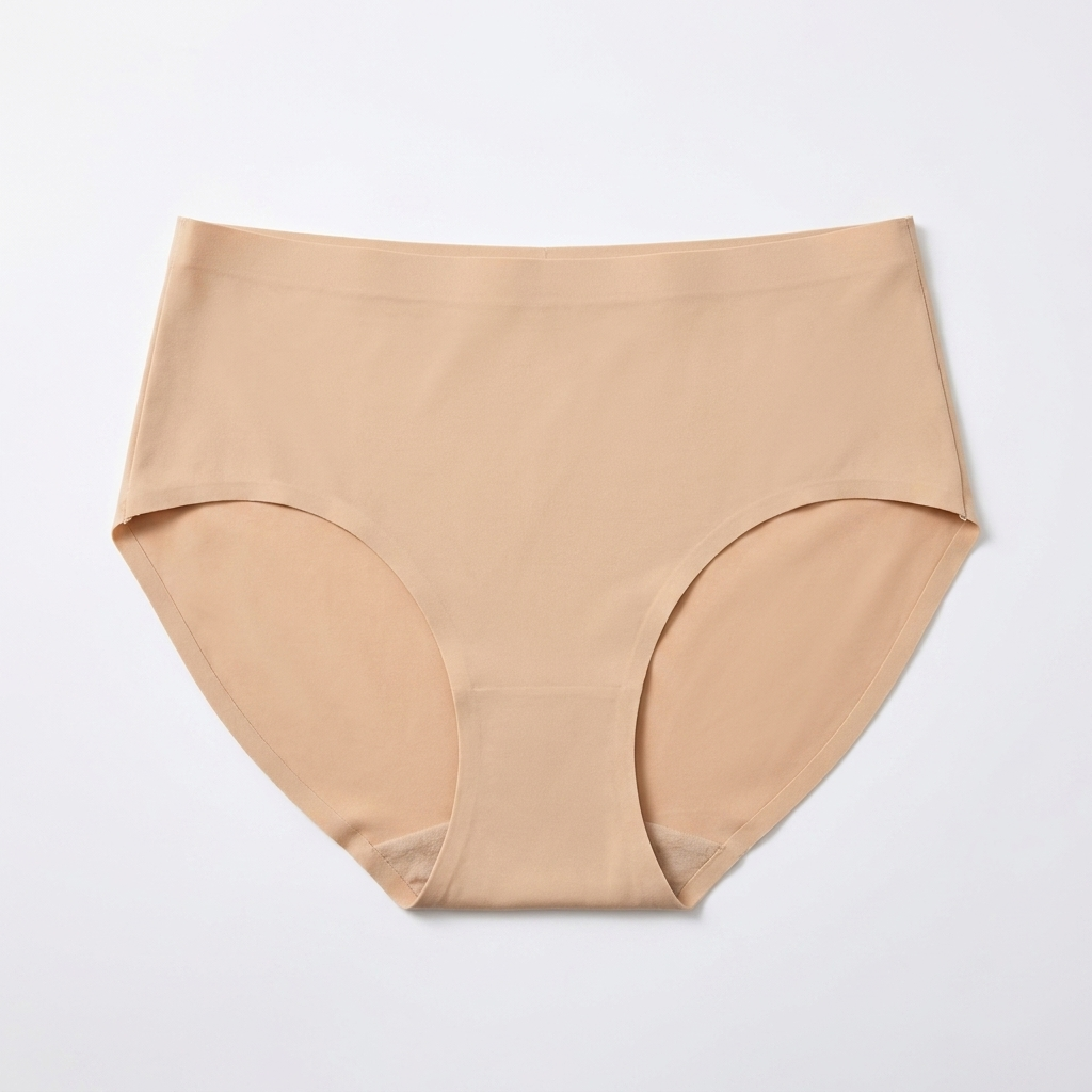 Seamless High-Cut Brief - Nude flat lay #Color_Nude