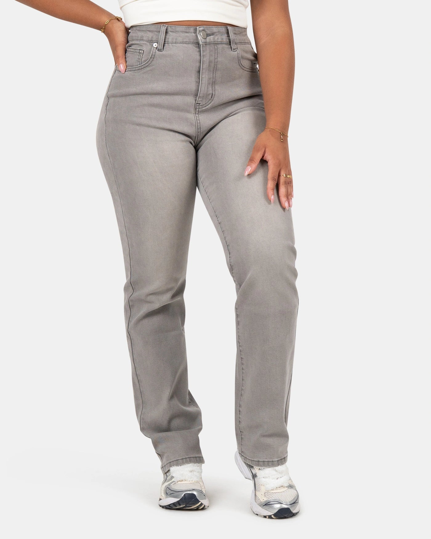 Snatched Straight Fit - Grijs