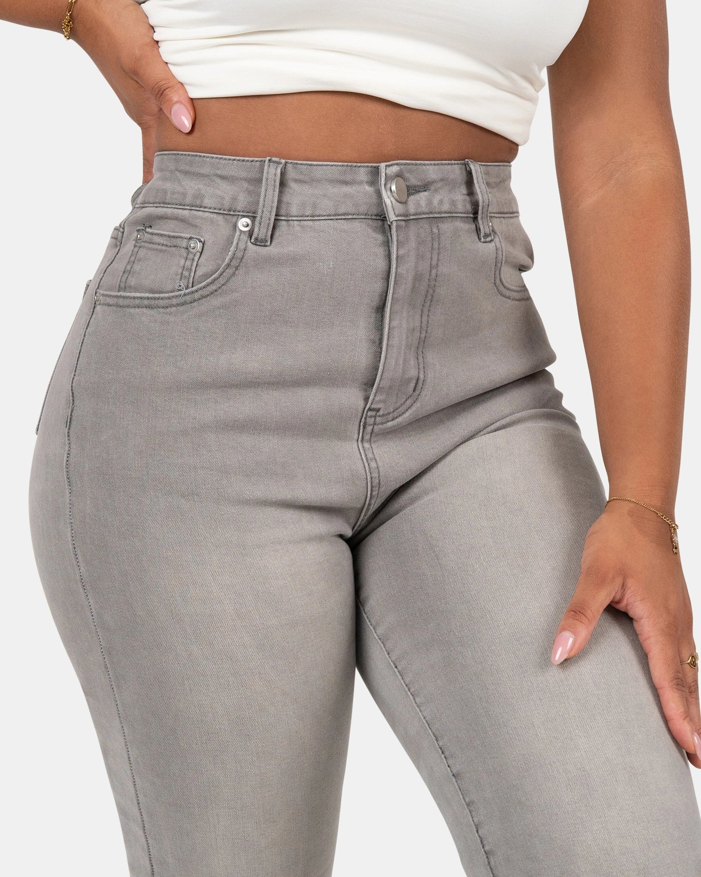 Snatched Straight Fit - Grijs