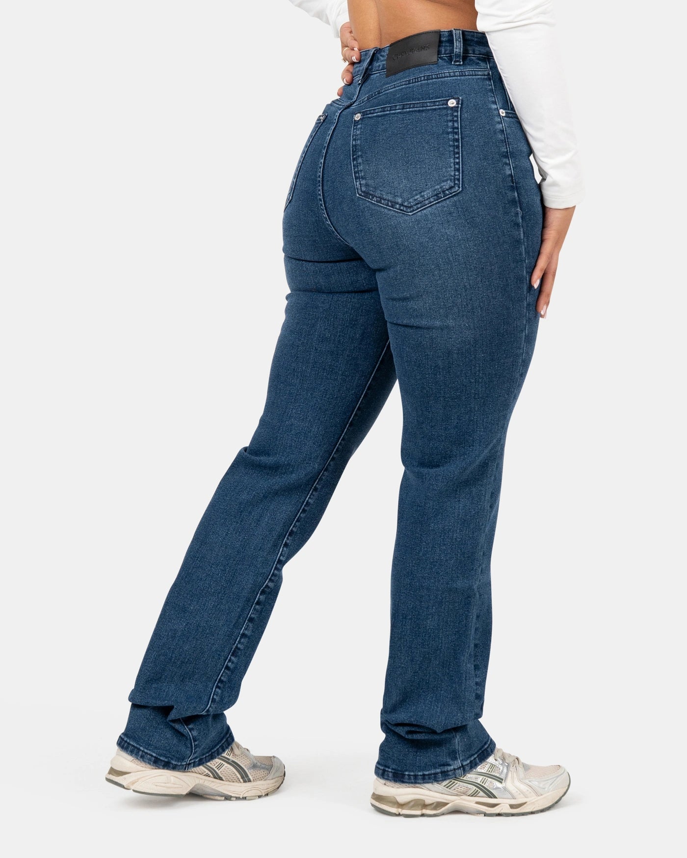Snatched Straight – High-Waist – Midnight Blue